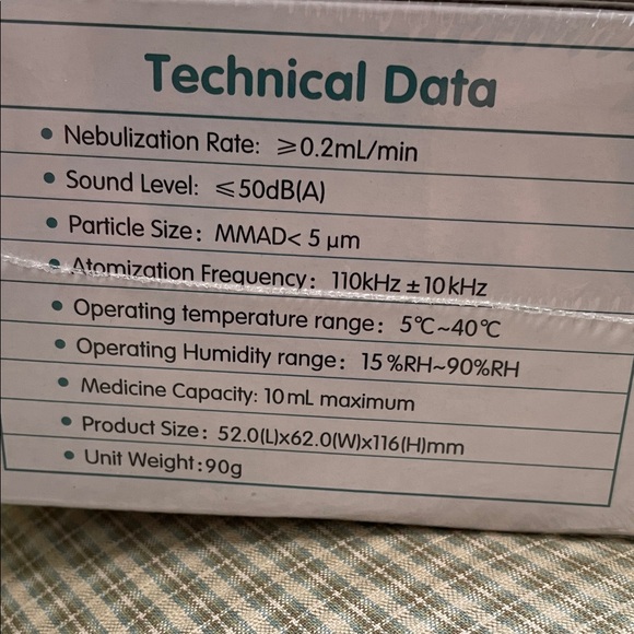 Mayluck Portable Mesh Nebulizer - White NEW and sealed - Picture 2 of 3